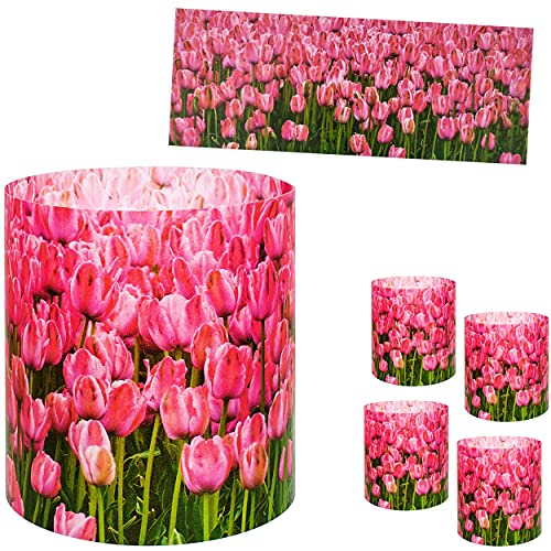 alles-meine.de GmbH 5 Stück - kleine Tischlichter Motiv frei wählbar Tulpen - Blumen & Blüten 10 cm - Licht - für Teelichter/Batterie LED Lichter & Kerzen - Windlicht - T.. von alles-meine.de GmbH