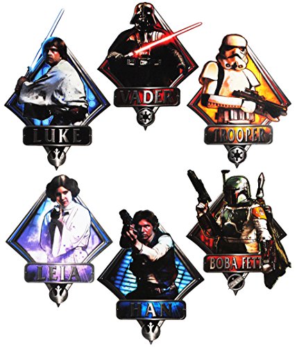 alles-meine.de GmbH 6 TLG. Set XL Wandtattoo/Sticker - Star War/Figuren - Wandsticker - Aufkleber für Kinderzimmer - selbstklebend + wiederverwendbar - Anakin Skywalker.. von alles-meine.de GmbH