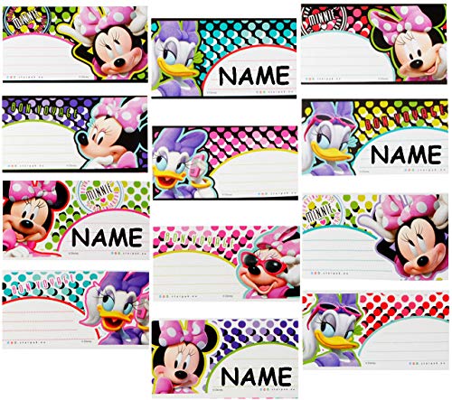 alles-meine.de GmbH 60 Stück Sticker z.B. für Hefte/Geschenke - Minnie Maus & Daisy - Heftetiketten - Etiketten Aufkleber Namenssticker/Namensetiketten/Namensaufkleber - .. von alles-meine.de GmbH