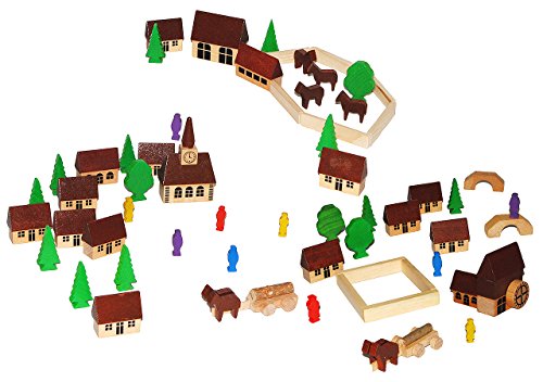 alles-meine.de GmbH 60 TLG. Set: Dorf mit Kirche, Häuser & Bäume, Pferdewagen, Figuren und Bausteine - aus Holz - Baukasten - Original Erzgebirge - ideal für Holzeisenbahn Gebäud.. alles-meine.de GmbH 60 TLG. Set: Dorf mit Kirche, Häuser & Bäume, Pferdewagen, Figuren und Bausteine - aus Holz - Baukasten - Original Erzgebirge - ideal für Holzeisenbahn Gebäud.. von alles-meine.de GmbH