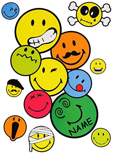 alles-meine.de GmbH 8 TLG. Set Wandtattoo/Sticker - Smiley World/Smilie - incl. Name - Wandsticker + Fenstersticker - Aufkleber für Kinderzimmer - Smileys Gesicht/Emo.. alles-meine.de GmbH 8 TLG. Set Wandtattoo/Sticker - Smiley World/Smilie - incl. Name - Wandsticker + Fenstersticker - Aufkleber für Kinderzimmer - Smileys Gesicht/Emo.. von alles-meine.de GmbH