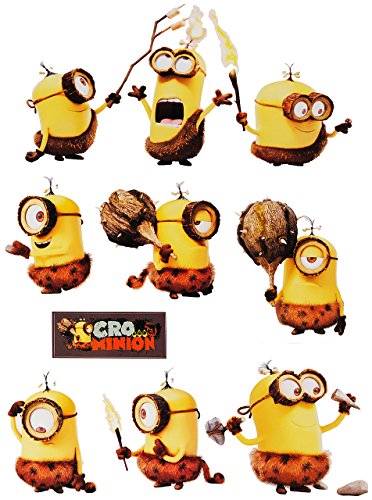 alles-meine.de GmbH 9 TLG. Set Wandtattoo/Sticker - Minnion - Ich einfach unverbesserlich/Cro - Urwald UrMinnion - Wandsticker - Aufkleber für Kinderzimmer - selbstkleb.. von alles-meine.de GmbH