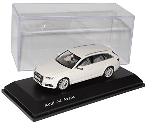 alles-meine.de GmbH A*u*d*i A4 B9 Avant Kombi Gletscher Weiss Ab 2015 1/43 Spark Modell Auto mit individiuellem Wunschkennzeichen von alles-meine.de GmbH
