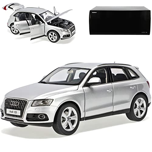 alles-meine.de GmbH A*u*d*i Q5 S-Line EIS Silber Modell Ab 2008 Ab Facelift 2012 1/18 Kyosho Modell Auto mit individiuellem Wunschkennzeichen von alles-meine.de GmbH