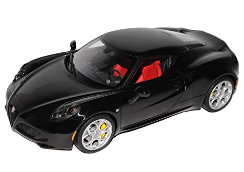 alles-meine.de GmbH Alfa Romeo 4C Schwarz Coupe Ab 2013 70184 1/18 AutoArt Modell Auto mit individiuellem Wunschkennzeichen von alles-meine.de GmbH
