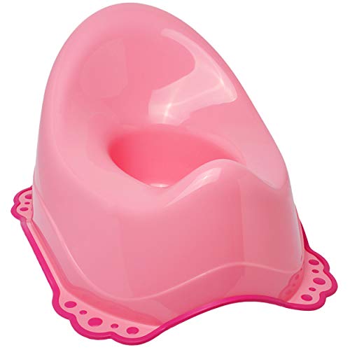 alles-meine.de GmbH Anti RUTSCH - Töpfchen/Nachttopf/Babytopf - rosa - pink - Bieco - mit großer Lehne + Spritzschutz - rutschfest antirutsch Funktion - Babytöpfchen/Kinder.. von alles-meine.de GmbH