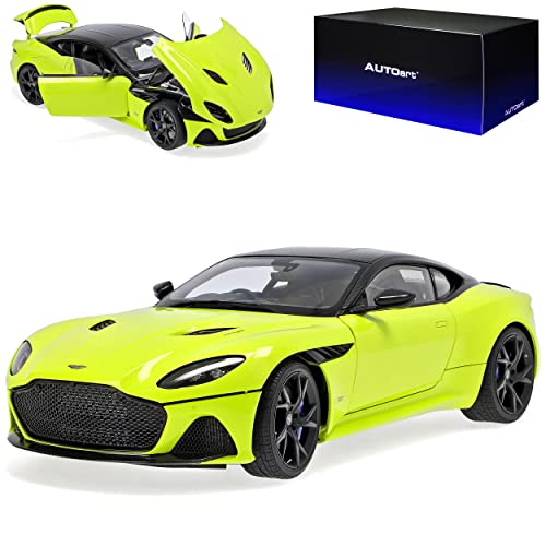 alles-meine.de GmbH Aston Martin DBS Superleggera Lime Essence Gelb Ab 2018 70295 1/18 AutoArt Modell Auto mit individiuellem Wunschkennzeichen von alles-meine.de GmbH