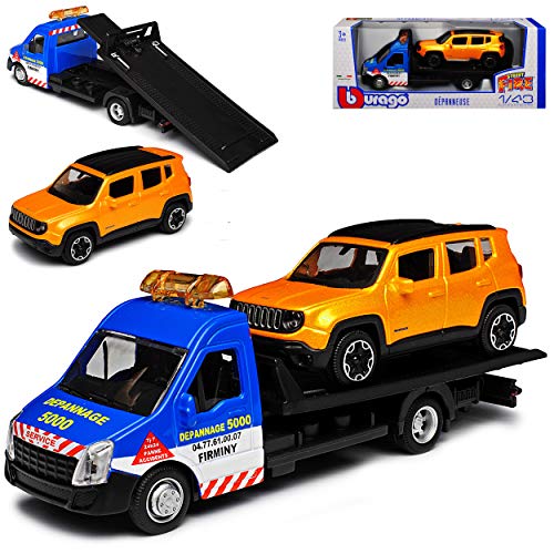alles-meine.de GmbH Autotransporter mit Jeep Renegade SUV Orange Ab 2014 1/43 Burago Modell Auto mit individiuellem Wunschkennzeichen alles-meine.de GmbH Autotransporter mit Jeep Renegade SUV Orange Ab 2014 1/43 Burago Modell Auto mit individiuellem Wunschkennzeichen von alles-meine.de GmbH