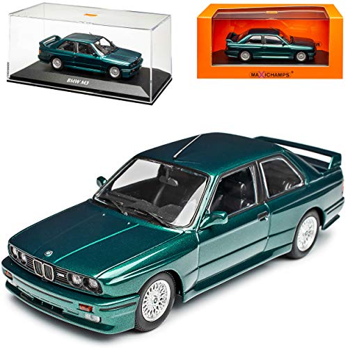 alles-meine.de GmbH B*M*W 3er E30 M3 Coupe Grün Metallic 1982-1994 1/43 Minichamps Maxichamps Modell Auto mit individiuellem Wunschkennzeichen von alles-meine.de GmbH