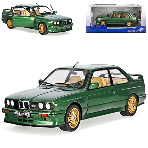 B-M-W 3er E30 M3 Coupe Sport Evolution British Racing Green 1982-1994 1/18 Solido Modell Auto mit individiuellem Wunschkennzeichen von alles-meine.de GmbH