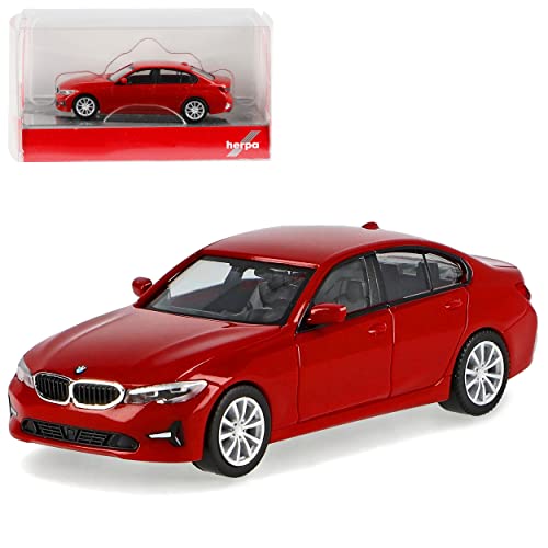 B*M*W 3er G20 Limousine Melbourne Rot Metallic Ab 2019 H0 1/87 Herpa Modell Auto mit individiuellem Wunschkennzeichen von alles-meine.de GmbH