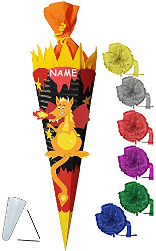 alles-meine.de GmbH BASTELSET Schultüte - Drache mit Feuer - 85 cm - incl. Schleife + Name - mit/ohne Kunststoff Spitze - Zuckertüte - Set zum selber Basteln - 6 eckig/sc.. alles-meine.de GmbH BASTELSET Schultüte - Drache mit Feuer - 85 cm - incl. Schleife + Name - mit/ohne Kunststoff Spitze - Zuckertüte - Set zum selber Basteln - 6 eckig/sc.. von alles-meine.de GmbH