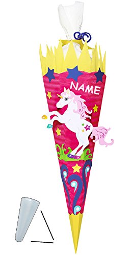 alles-meine.de GmbH BASTELSET Schultüte - Einhorn Pferd - 85 cm - incl. Namen - mit/ohne Kunststoff Spitze - Zuckertüte zum selber Basteln - 6 eckig Mädchen Einhörner Pink .. alles-meine.de GmbH BASTELSET Schultüte - Einhorn Pferd - 85 cm - incl. Namen - mit/ohne Kunststoff Spitze - Zuckertüte zum selber Basteln - 6 eckig Mädchen Einhörner Pink .. von alles-meine.de GmbH
