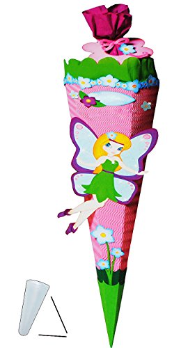 alles-meine.de GmbH BASTELSET Schultüte Elfe & Schmetterling - 85 cm - mit/ohne Kunststoff Spitze - Zuckertüte zum selber Basteln - 6 eckig/rosa - Mädchen - Blumen Blüten.. alles-meine.de GmbH BASTELSET Schultüte Elfe & Schmetterling - 85 cm - mit/ohne Kunststoff Spitze - Zuckertüte zum selber Basteln - 6 eckig/rosa - Mädchen - Blumen Blüten.. von alles-meine.de GmbH