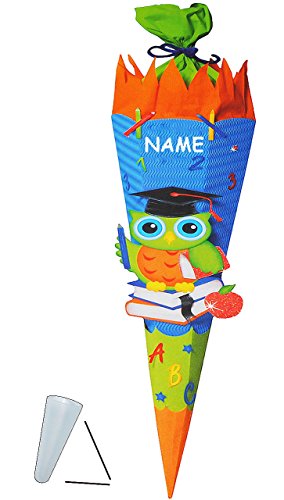 alles-meine.de GmbH BASTELSET Schultüte Eule mit Buch - 85 cm - incl. Namen - mit/ohne Kunststoff Spitze - Zuckertüte zum selber Basteln - 6 eckig/türkis blau - Mädchen &.. alles-meine.de GmbH BASTELSET Schultüte Eule mit Buch - 85 cm - incl. Namen - mit/ohne Kunststoff Spitze - Zuckertüte zum selber Basteln - 6 eckig/türkis blau - Mädchen &.. von alles-meine.de GmbH