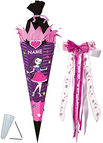 alles-meine.de GmbH BASTELSET Schultüte - Gothik Girl - 85 cm - incl. großer Schleife + Name - mit/ohne Kunststoff Spitze - Zuckertüte - Set zum selber Basteln - 6 eckig / .. alles-meine.de GmbH BASTELSET Schultüte - Gothik Girl - 85 cm - incl. großer Schleife + Name - mit/ohne Kunststoff Spitze - Zuckertüte - Set zum selber Basteln - 6 eckig / .. von alles-meine.de GmbH