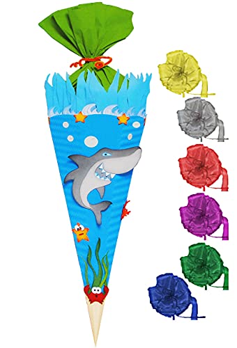alles-meine.de GmbH BASTELSET Schultüte - Hai Fisch & Unterwasser Welt - 85 cm - incl. Schleife - mit/ohne Kunststoff Spitze - Zuckertüte - Set zum selber Basteln - 6 eckig.. alles-meine.de GmbH BASTELSET Schultüte - Hai Fisch & Unterwasser Welt - 85 cm - incl. Schleife - mit/ohne Kunststoff Spitze - Zuckertüte - Set zum selber Basteln - 6 eckig.. von alles-meine.de GmbH