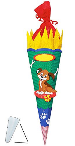 alles-meine.de GmbH BASTELSET Schultüte - Hund Welpe - 85 cm - mit/ohne Kunststoff Spitze - Zuckertüte zum selber Basteln - 6 eckig Mädchen Jungen Haustier grün alles-meine.de GmbH BASTELSET Schultüte - Hund Welpe - 85 cm - mit/ohne Kunststoff Spitze - Zuckertüte zum selber Basteln - 6 eckig Mädchen Jungen Haustier grün von alles-meine.de GmbH