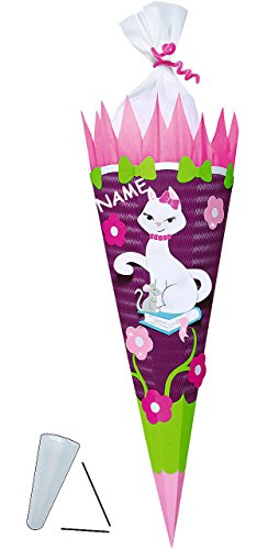 alles-meine.de GmbH BASTELSET Schultüte - Katze mit Blumen - 85 cm - incl. Namen - mit/ohne Kunststoff Spitze - Zuckertüte zum selber Basteln - 6 eckig Mädchen Maus Tiere K.. alles-meine.de GmbH BASTELSET Schultüte - Katze mit Blumen - 85 cm - incl. Namen - mit/ohne Kunststoff Spitze - Zuckertüte zum selber Basteln - 6 eckig Mädchen Maus Tiere K.. von alles-meine.de GmbH