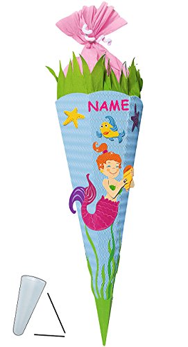 alles-meine.de GmbH BASTELSET Schultüte - Meerjungfrau Nixe - 85 cm - incl. Namen - mit/ohne Kunststoff Spitze - Zuckertüte zum selber Basteln - 6 eckig Mädchen Fische Sees.. alles-meine.de GmbH BASTELSET Schultüte - Meerjungfrau Nixe - 85 cm - incl. Namen - mit/ohne Kunststoff Spitze - Zuckertüte zum selber Basteln - 6 eckig Mädchen Fische Sees.. von alles-meine.de GmbH