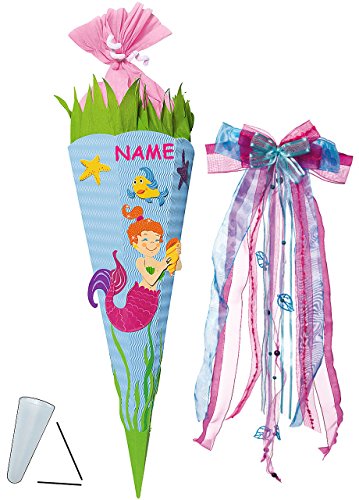alles-meine.de GmbH BASTELSET Schultüte - Nixe - Meerjungfrau & Fische - 85 cm - incl. großer Schleife + Name - mit/ohne Kunststoff Spitze - Zuckertüte - Set zum selber Bas.. alles-meine.de GmbH BASTELSET Schultüte - Nixe - Meerjungfrau & Fische - 85 cm - incl. großer Schleife + Name - mit/ohne Kunststoff Spitze - Zuckertüte - Set zum selber Bas.. von alles-meine.de GmbH