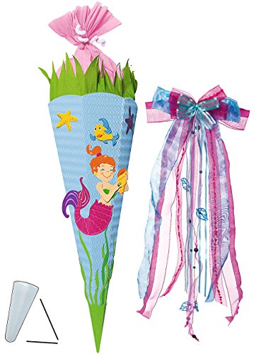 alles-meine.de GmbH BASTELSET Schultüte - Nixe - Meerjungfrau & Fische - 85 cm - incl. großer Schleife - mit/ohne Kunststoff Spitze - Zuckertüte - Set zum selber Basteln - .. alles-meine.de GmbH BASTELSET Schultüte - Nixe - Meerjungfrau & Fische - 85 cm - incl. großer Schleife - mit/ohne Kunststoff Spitze - Zuckertüte - Set zum selber Basteln - .. von alles-meine.de GmbH