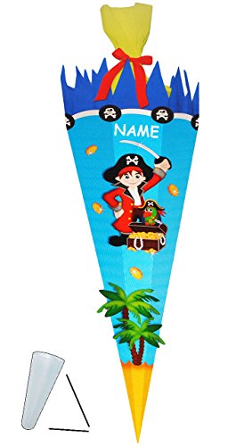 alles-meine.de GmbH BASTELSET Schultüte - Pirat & Schatztruhe - 85 cm - incl. Name - mit/ohne Kunststoff Spitze - Zuckertüte - Set zum selber Basteln - 6 eckig/blau - Jun.. alles-meine.de GmbH BASTELSET Schultüte - Pirat & Schatztruhe - 85 cm - incl. Name - mit/ohne Kunststoff Spitze - Zuckertüte - Set zum selber Basteln - 6 eckig/blau - Jun.. von alles-meine.de GmbH