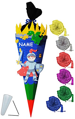 alles-meine.de GmbH BASTELSET Schultüte - Ritter mit Drache & Ritterburg - 85 cm - incl. Schleife + Name - mit/ohne Kunststoff Spitze - Zuckertüte - Set zum selber Basteln .. alles-meine.de GmbH BASTELSET Schultüte - Ritter mit Drache & Ritterburg - 85 cm - incl. Schleife + Name - mit/ohne Kunststoff Spitze - Zuckertüte - Set zum selber Basteln .. von alles-meine.de GmbH