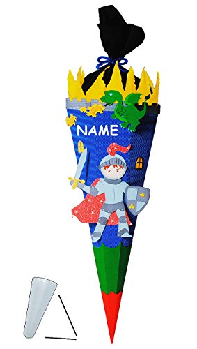 alles-meine.de GmbH BASTELSET Schultüte Ritter & Drache - 85 cm - incl. Namen - mit/ohne Kunststoff Spitze - Zuckertüte zum selber Basteln - 6 eckig/blau - Jungen - Ritte.. alles-meine.de GmbH BASTELSET Schultüte Ritter & Drache - 85 cm - incl. Namen - mit/ohne Kunststoff Spitze - Zuckertüte zum selber Basteln - 6 eckig/blau - Jungen - Ritte.. von alles-meine.de GmbH