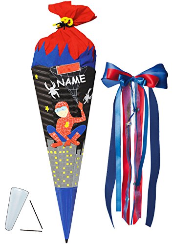 alles-meine.de GmbH BASTELSET Schultüte - Spider Figur/Mann - 85 cm - incl. großer Schleife + Name - mit/ohne Kunststoff Spitze - Zuckertüte - Set zum selber Basteln - 6 .. alles-meine.de GmbH BASTELSET Schultüte - Spider Figur/Mann - 85 cm - incl. großer Schleife + Name - mit/ohne Kunststoff Spitze - Zuckertüte - Set zum selber Basteln - 6 .. von alles-meine.de GmbH