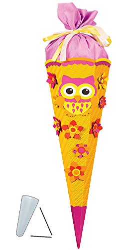 alles-meine.de GmbH BASTELSET - Schultüte - lustige Eule - 85 cm - mit/ohne Kunststoff Spitze - Zuckertüte zum selbst Basteln - ALLE Größen - 6 eckig - für Mädchen - lustig.. alles-meine.de GmbH BASTELSET - Schultüte - lustige Eule - 85 cm - mit/ohne Kunststoff Spitze - Zuckertüte zum selbst Basteln - ALLE Größen - 6 eckig - für Mädchen - lustig.. von alles-meine.de GmbH