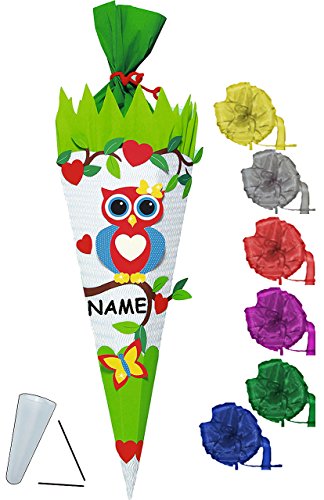 alles-meine.de GmbH BASTELSET Schultüte - lustige Eule auf AST - 85 cm - incl. Schleife + Name - mit/ohne Kunststoff Spitze - Zuckertüte - Set zum selber Basteln - 6 eckig .. alles-meine.de GmbH BASTELSET Schultüte - lustige Eule auf AST - 85 cm - incl. Schleife + Name - mit/ohne Kunststoff Spitze - Zuckertüte - Set zum selber Basteln - 6 eckig .. von alles-meine.de GmbH
