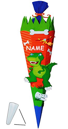 alles-meine.de GmbH BASTELSET Zuckertüte Dinosaurier - Dino - 85 cm - incl. Namen - mit/ohne Kunststoff Spitze - Schultüte zum selber Basteln - 6 eckig/orange - Jungen - .. alles-meine.de GmbH BASTELSET Zuckertüte Dinosaurier - Dino - 85 cm - incl. Namen - mit/ohne Kunststoff Spitze - Schultüte zum selber Basteln - 6 eckig/orange - Jungen - .. von alles-meine.de GmbH