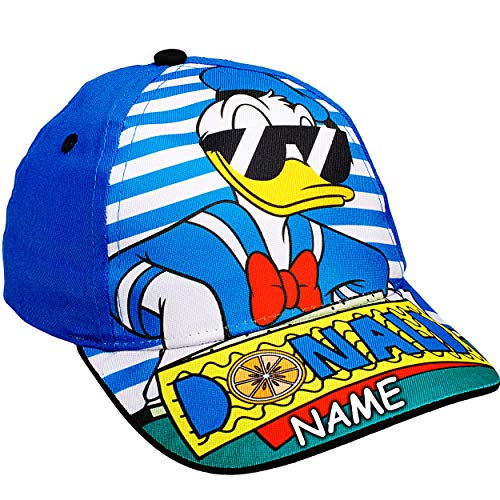 alles-meine.de GmbH Basecap - - Mickey Mouse/Donald Duck - inkl. Name - Größe 3 bis 12 Jahre - universal & verstellbar - 100% Baumwolle - für Mädchen & Jungen - Kinder - Mütze.. von alles-meine.de GmbH
