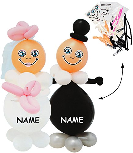 alles-meine.de GmbH Bastelset - Brautpaar/Braut & Bräutigam - incl. Name - 85 cm ! Luftballon Figuren - lustig - Hochzeit/Verlobung/Polterabend - Luftballons aufblasbar.. alles-meine.de GmbH Bastelset - Brautpaar/Braut & Bräutigam - incl. Name - 85 cm ! Luftballon Figuren - lustig - Hochzeit/Verlobung/Polterabend - Luftballons aufblasbar.. von alles-meine.de GmbH