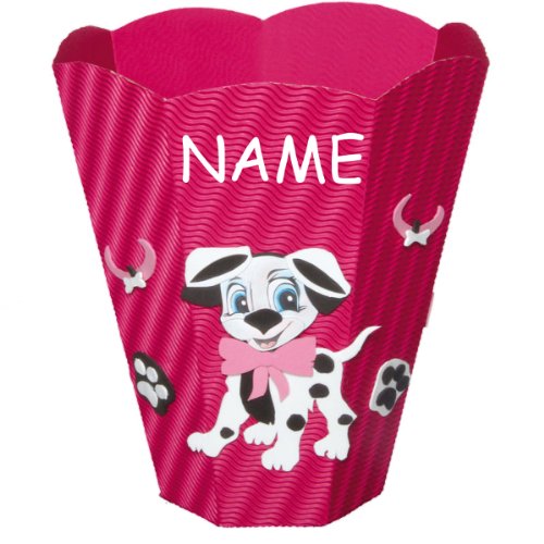 alles-meine.de GmbH Bastelset Papierkorb - incl. Name - Dalmatiner Mülleimer rosa Hund - Kinderzimmer Deko zum Basteln Komplett Set alles-meine.de GmbH Bastelset Papierkorb - incl. Name - Dalmatiner Mülleimer rosa Hund - Kinderzimmer Deko zum Basteln Komplett Set von alles-meine.de GmbH