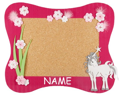 alles-meine.de GmbH Bastelset Pinnwand Kork incl. Name - Einhorn Pferd - Korkplatte mit 6 Pins - Wandtafel Pinboard für Kinder Mädchen Einhörner Blumen alles-meine.de GmbH Bastelset Pinnwand Kork incl. Name - Einhorn Pferd - Korkplatte mit 6 Pins - Wandtafel Pinboard für Kinder Mädchen Einhörner Blumen von alles-meine.de GmbH