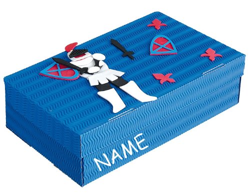 alles-meine.de GmbH Bastelset Schulbox/Kreativbox - incl. Name - Ritter Ritterburg Junge - Schule Basteln Malbox für Kinder/Zeichenbox Schachtel/Spielzeugkiste/Box alles-meine.de GmbH Bastelset Schulbox/Kreativbox - incl. Name - Ritter Ritterburg Junge - Schule Basteln Malbox für Kinder/Zeichenbox Schachtel/Spielzeugkiste/Box von alles-meine.de GmbH