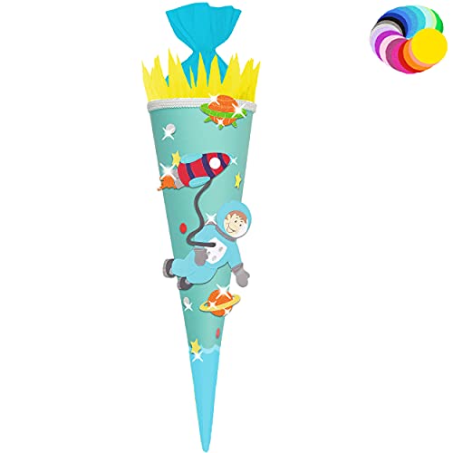 alles-meine.de GmbH Bastelset - Schultüte Farbe & Größe wählbar 70/85 / 100 cm - Astronaut & Rakete - Farbe frei wählbar - Bastelschultüte - Zuckertüte zum selber Basteln B.. alles-meine.de GmbH Bastelset - Schultüte Farbe & Größe wählbar 70/85 / 100 cm - Astronaut & Rakete - Farbe frei wählbar - Bastelschultüte - Zuckertüte zum selber Basteln B.. von alles-meine.de GmbH