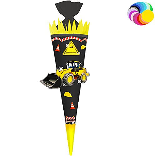 alles-meine.de GmbH Bastelset - Schultüte Farbe & Größe wählbar 70/85 / 100 cm - Bagger - Baustelle - Farbe frei wählbar - Bastelschultüte - Zuckertüte zum selber Basteln B.. alles-meine.de GmbH Bastelset - Schultüte Farbe & Größe wählbar 70/85 / 100 cm - Bagger - Baustelle - Farbe frei wählbar - Bastelschultüte - Zuckertüte zum selber Basteln B.. von alles-meine.de GmbH