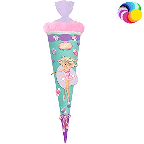 alles-meine.de GmbH Bastelset - Schultüte Farbe & Größe wählbar 70/85 / 100 cm - Ballerina & Tänzerin - Farbe frei wählbar - Bastelschultüte - Zuckertüte zum selber Basteln.. alles-meine.de GmbH Bastelset - Schultüte Farbe & Größe wählbar 70/85 / 100 cm - Ballerina & Tänzerin - Farbe frei wählbar - Bastelschultüte - Zuckertüte zum selber Basteln.. von alles-meine.de GmbH