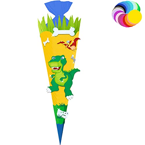 alles-meine.de GmbH Bastelset - Schultüte Farbe & Größe wählbar 70/85 / 100 cm - Dino - Dinosaurier - Farbe frei wählbar - Bastelschultüte - Zuckertüte zum selber Basteln B.. alles-meine.de GmbH Bastelset - Schultüte Farbe & Größe wählbar 70/85 / 100 cm - Dino - Dinosaurier - Farbe frei wählbar - Bastelschultüte - Zuckertüte zum selber Basteln B.. von alles-meine.de GmbH