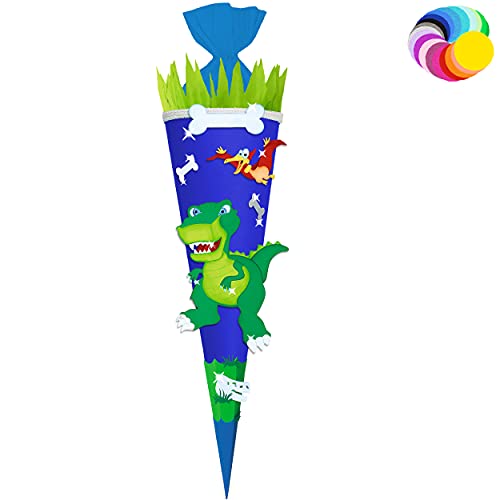 alles-meine.de GmbH Bastelset - Schultüte Farbe & Größe wählbar 70/85 / 100 cm - Dino - Dinosaurier - Farbe frei wählbar - Bastelschultüte - Zuckertüte zum selber Basteln B.. alles-meine.de GmbH Bastelset - Schultüte Farbe & Größe wählbar 70/85 / 100 cm - Dino - Dinosaurier - Farbe frei wählbar - Bastelschultüte - Zuckertüte zum selber Basteln B.. von alles-meine.de GmbH