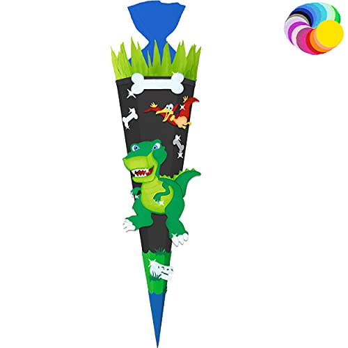 alles-meine.de GmbH Bastelset - Schultüte Farbe & Größe wählbar 70/85 / 100 cm - Dino - Dinosaurier - Farbe frei wählbar - Bastelschultüte - Zuckertüte zum selber Basteln B.. alles-meine.de GmbH Bastelset - Schultüte Farbe & Größe wählbar 70/85 / 100 cm - Dino - Dinosaurier - Farbe frei wählbar - Bastelschultüte - Zuckertüte zum selber Basteln B.. von alles-meine.de GmbH
