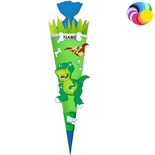 alles-meine.de GmbH Bastelset - Schultüte Farbe & Größe wählbar 70/85 / 100 cm - Dino - Dinosaurier - inkl. Name - Farbe frei wählbar - Bastelschultüte - Zuckertüte zum sel.. alles-meine.de GmbH Bastelset - Schultüte Farbe & Größe wählbar 70/85 / 100 cm - Dino - Dinosaurier - inkl. Name - Farbe frei wählbar - Bastelschultüte - Zuckertüte zum sel.. von alles-meine.de GmbH
