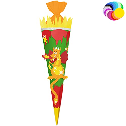 alles-meine.de GmbH Bastelset - Schultüte Farbe & Größe wählbar 70/85 / 100 cm - Drache - Farbe frei wählbar - Bastelschultüte - Zuckertüte zum selber Basteln Bemalen Bekle.. alles-meine.de GmbH Bastelset - Schultüte Farbe & Größe wählbar 70/85 / 100 cm - Drache - Farbe frei wählbar - Bastelschultüte - Zuckertüte zum selber Basteln Bemalen Bekle.. von alles-meine.de GmbH