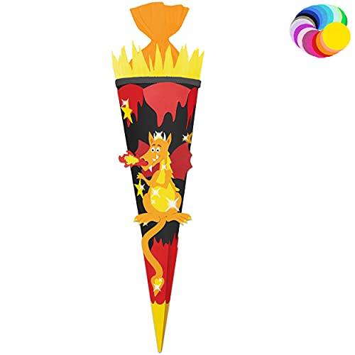 alles-meine.de GmbH Bastelset - Schultüte Farbe & Größe wählbar 70/85 / 100 cm - Drache - Farbe frei wählbar - Bastelschultüte - Zuckertüte zum selber Basteln Bemalen Bekle.. alles-meine.de GmbH Bastelset - Schultüte Farbe & Größe wählbar 70/85 / 100 cm - Drache - Farbe frei wählbar - Bastelschultüte - Zuckertüte zum selber Basteln Bemalen Bekle.. von alles-meine.de GmbH