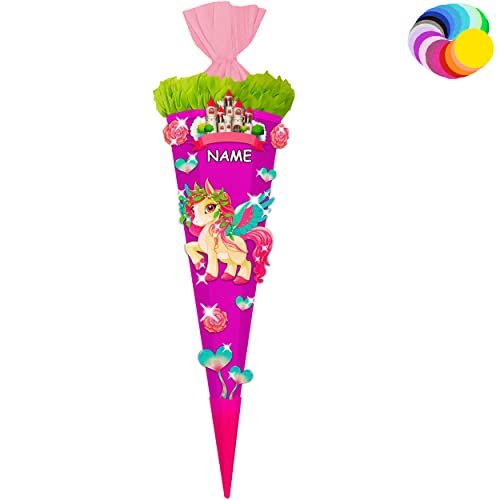 alles-meine.de GmbH Bastelset - Schultüte Farbe & Größe wählbar 70/85 / 100 cm - Einhorn/Pegasus - inkl. Name - Farbe frei wählbar - Bastelschultüte - Zuckertüte zum selb.. alles-meine.de GmbH Bastelset - Schultüte Farbe & Größe wählbar 70/85 / 100 cm - Einhorn/Pegasus - inkl. Name - Farbe frei wählbar - Bastelschultüte - Zuckertüte zum selb.. von alles-meine.de GmbH