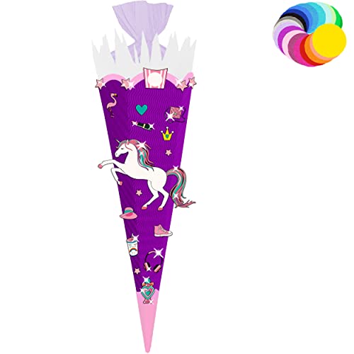 alles-meine.de GmbH Bastelset - Schultüte Farbe & Größe wählbar 70/85 / 100 cm - Einhorn - Farbe frei wählbar - Bastelschultüte - Zuckertüte zum selber Basteln Bemalen Bekl.. alles-meine.de GmbH Bastelset - Schultüte Farbe & Größe wählbar 70/85 / 100 cm - Einhorn - Farbe frei wählbar - Bastelschultüte - Zuckertüte zum selber Basteln Bemalen Bekl.. von alles-meine.de GmbH
