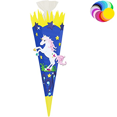 alles-meine.de GmbH Bastelset - Schultüte Farbe & Größe wählbar 70/85 / 100 cm - Einhorn - Farbe frei wählbar - Bastelschultüte - Zuckertüte zum selber Basteln Bemalen Bekl.. alles-meine.de GmbH Bastelset - Schultüte Farbe & Größe wählbar 70/85 / 100 cm - Einhorn - Farbe frei wählbar - Bastelschultüte - Zuckertüte zum selber Basteln Bemalen Bekl.. von alles-meine.de GmbH